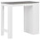 VidaXL vidaXL Bar Table with Shelf White Coffee Dining Tall Breakfast Side End Stand 4