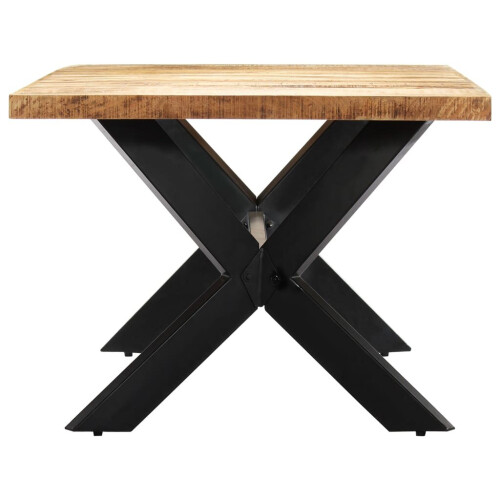 VidaXL vidaXL Solid Mango Wood Dining Table 200cm Kitchen Dinner Furniture Stand 2