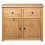 VidaXL vidaXL Solid Wood Pine Sideboard 2 Drawers 2 Doors Storage Chest Side Cabinet 6