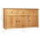 VidaXL vidaXL Solid Wood Pine Sideboard 3 Drawers 3 Doors Storage Chest Side Cabinet 4