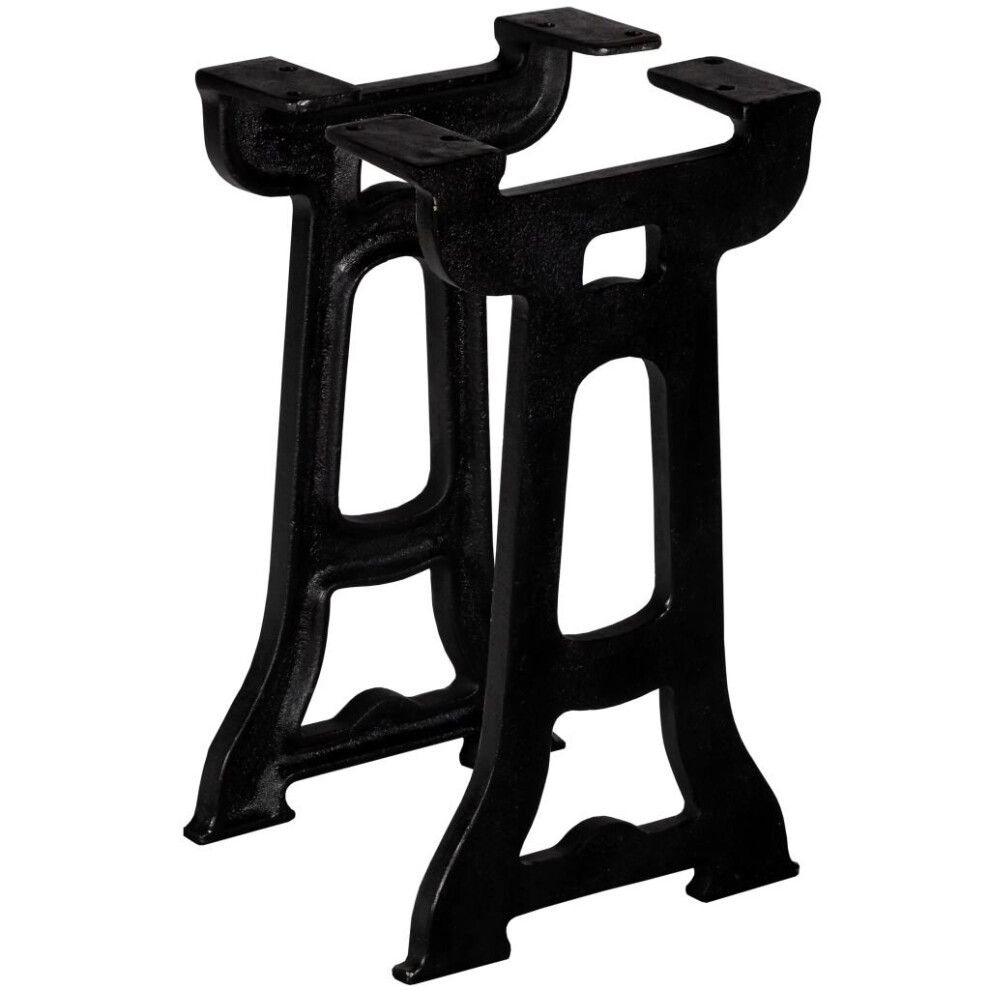 Vidaxl 2X Bench Legs Y-Frame Cast Iron Industrial Dining Table Desk Support