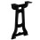 VidaXL vidaXL 2x Bench Legs Y-Frame Cast Iron Industrial Dining Table Desk Support 2