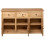 VidaXL vidaXL Solid Wood Pine Sideboard 3 Drawers 3 Doors Storage Chest Side Cabinet 2