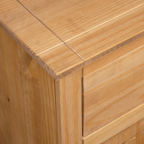 VidaXL vidaXL Solid Wood Pine Sideboard 3 Drawers 3 Doors Storage Chest Side Cabinet 2