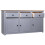 VidaXL vidaXL Solid Wood Pine Sideboard Grey 3 Drawers 3 Doors Storage Chest Cabinet 2
