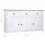 VidaXL vidaXL Solid Wood Pine Sideboard White 3 Drawers 3 Doors Storage Chest Cabinet 6