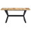 VidaXL vidaXL Solid Rough Mango Wood Dining Table 140cm Kitchen Furniture Desk Stand 2