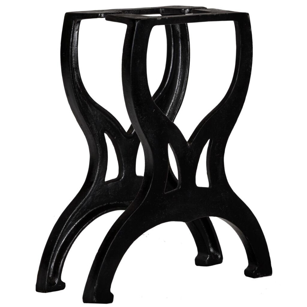 Vidaxl 2X Bench Legs X-Frame Cast Iron Side Table Seat Support Feet Accessory