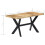 VidaXL vidaXL Solid Rough Mango Wood Dining Table 140cm Kitchen Furniture Desk Stand 7