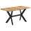 VidaXL vidaXL Solid Rough Mango Wood Dining Table 140cm Kitchen Furniture Desk Stand 11