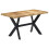 VidaXL vidaXL Solid Rough Mango Wood Dining Table 140cm Kitchen Furniture Desk Stand 8