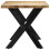VidaXL vidaXL Solid Rough Mango Wood Dining Table 140cm Kitchen Furniture Desk Stand 3