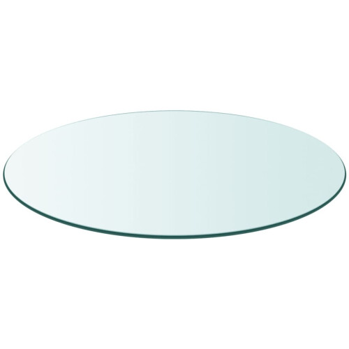 VidaXL vidaXL Table Top Tempered Glass Round 900mm Sturdy Replacement Protector Cover 1