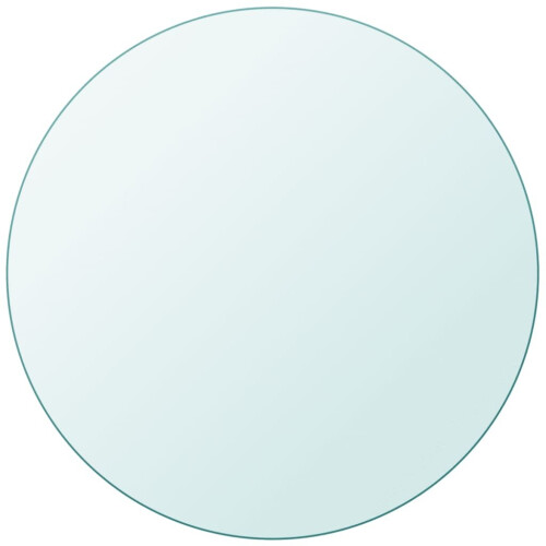VidaXL vidaXL Table Top Tempered Glass Round 800mm Replacement Protector Cover Sturdy