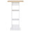 VidaXL vidaXL Bar Table White and Sonoma Oak Kitchen Coffee Dining TallSide End Stand 3