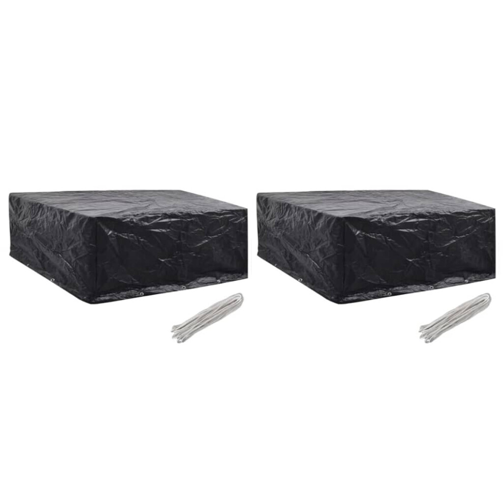 Vidaxl 2X Garden Patio Outdoor Backyard Protective Furniture Covers 10 Eyelets