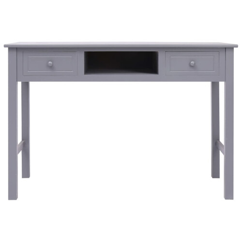 VidaXL vidaXL Schreibtisch Grau 1104576 cm Holz 2