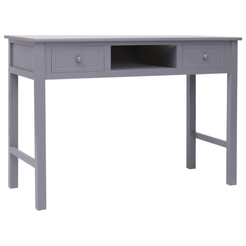 VidaXL vidaXL Schreibtisch Grau 1104576 cm Holz 1