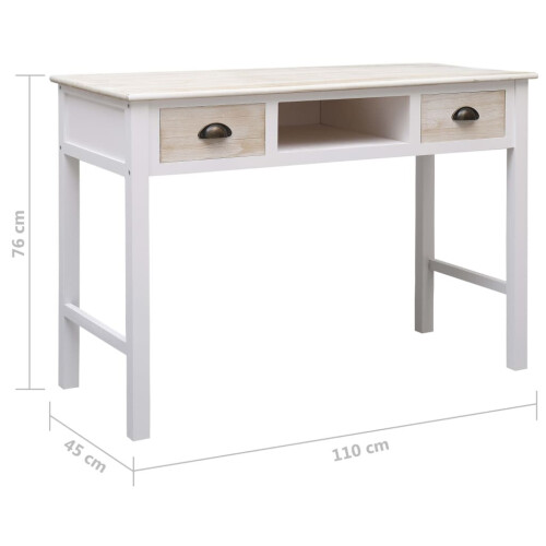 VidaXL vidaXL Console Table Wood Hallway Entryway Side Mirror End Telephone Desk 2