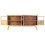 VidaXL vidaXL Solid Rough Mango Wood Sideboard Brown and Black Wooden Side Cabinet 4