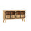 VidaXL vidaXL Solid Rough Mango Wood Sideboard Brown and Black Wooden Side Cabinet 7