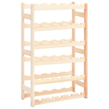 vidaXL Pinewood Wine Rack for 30 Bottles Storage Bottle Holder Cabinet
