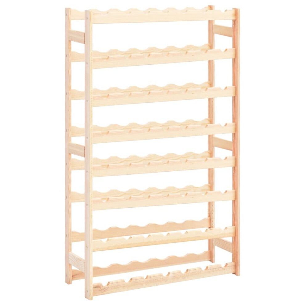 Vidaxl Pinewood Wine Rack For 56 Bottles Storage Bottle Holder Cabinet