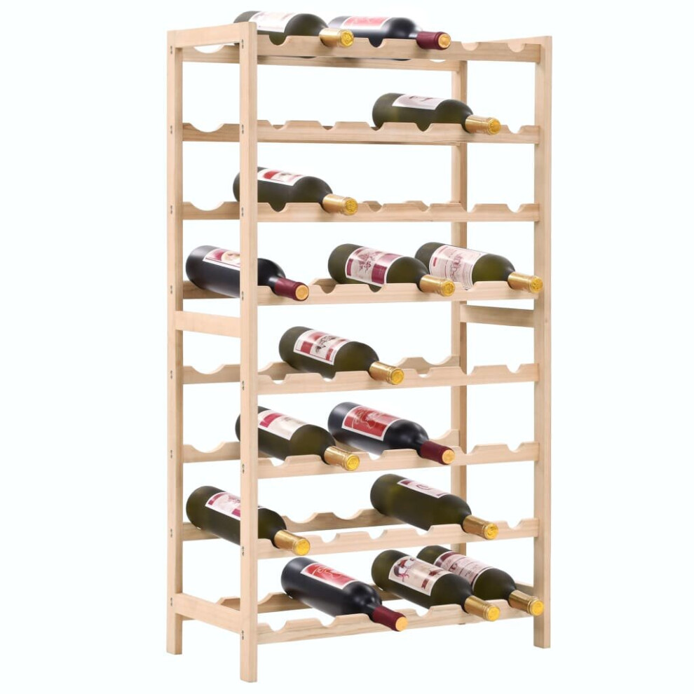 vidaXL Wine Rack Cedar Wood 57.5x28x102cm Drink Bottle Holder Storage Cabinet