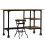 VidaXL vidaXL Solid Mango Wood Desk with Folding Stool 115x50x76cm Office Worktable 9