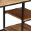 VidaXL vidaXL Solid Mango Wood Desk with Folding Stool 115x50x76cm Office Worktable 4