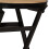 VidaXL vidaXL Solid Mango Wood Desk with Folding Stool 115x50x76cm Office Worktable 5