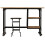 VidaXL vidaXL Solid Mango Wood Desk with Folding Stool 115x50x76cm Office Worktable 2