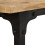 VidaXL vidaXL Solid Mango Wood Desk with Folding Stool 115x50x76cm Office Worktable 6