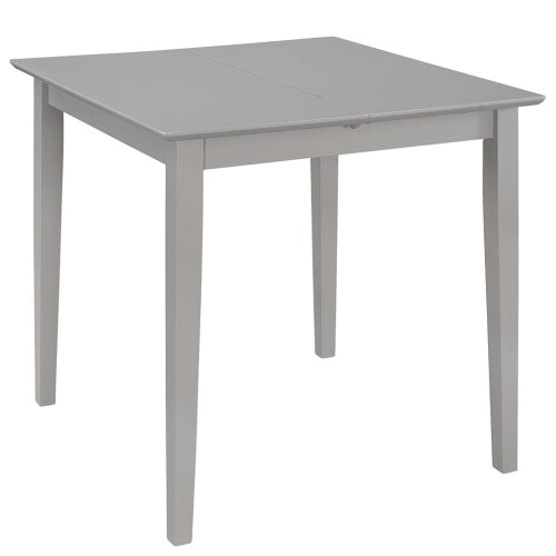 VidaXL vidaXL Extendable Dining Table Grey 80-120cm MDF Square Kitchen Dinner Stand 2