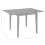 VidaXL vidaXL Extendable Dining Table Grey 80-120cm MDF Square Kitchen Dinner Stand 5