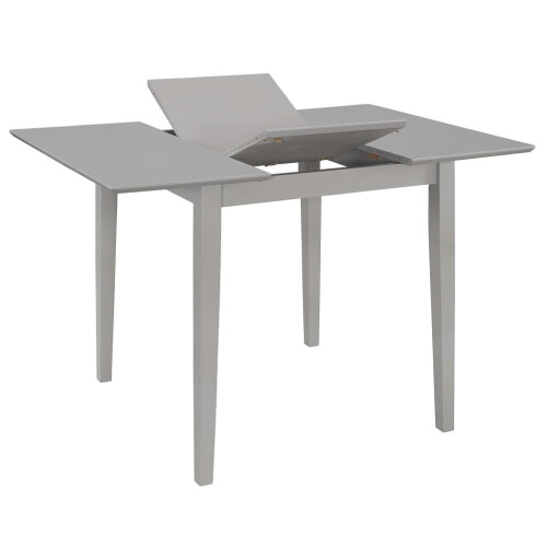 VidaXL vidaXL Extendable Dining Table Grey 80-120cm MDF Square Kitchen Dinner Stand 1