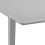 VidaXL vidaXL Extendable Dining Table Grey 80-120cm MDF Square Kitchen Dinner Stand 4