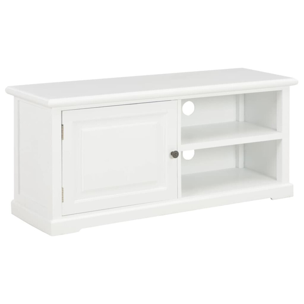 vidaXL TV Cabinet White 90x30x40cm Wood HiFi Entertainment Centre Stand Unit