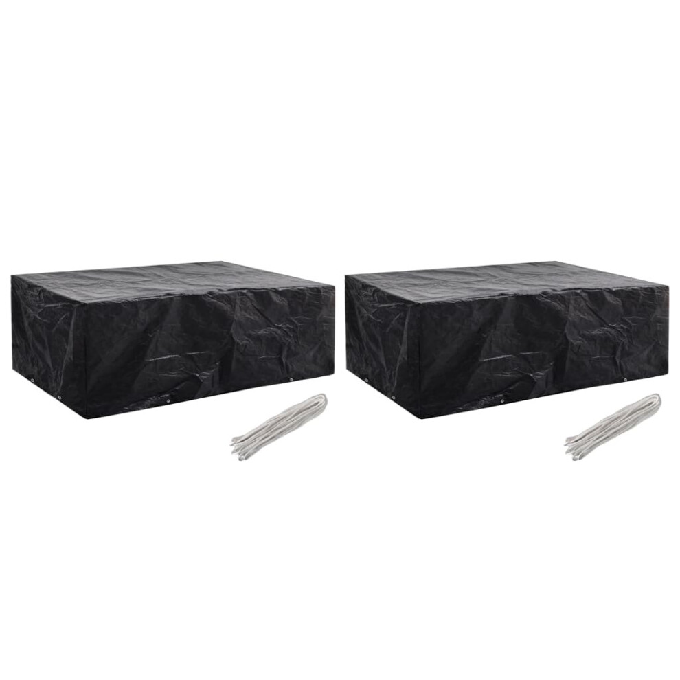 Vidaxl 2X Garden Patio Outdoor Backyard Protective Furniture Covers 8 Eyelets