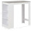 VidaXL vidaXL Bar Table with Shelf White Coffee Dining Tall Breakfast Side End Stand 6