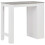 VidaXL vidaXL Bar Table with Shelf White Coffee Dining Tall Breakfast Side End Stand 3