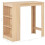 VidaXL vidaXL Bar Table with Shelf Oak Kitchen Coffee Dining Breakfast Side End Stand 6