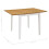VidaXL vidaXL Extendable Dining Table White 80-120cm MDF Square Kitchen Dinner Stand 6