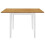 VidaXL vidaXL Extendable Dining Table White 80-120cm MDF Square Kitchen Dinner Stand 4