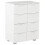 VidaXL vidaXL Sideboard High Gloss White Engineered Wood Cabinet Organiser Stand 2