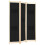 VidaXL vidaXL 3-Panel Room Divider Black 120x170cm Fabric Privacy Screen Partition 3