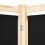 VidaXL vidaXL 3-Panel Room Divider Black 120x170cm Fabric Privacy Screen Partition 5