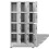 VidaXL vidaXL Locker Cabinet with 12 Compartments Home Indoor Wardrobe Shelf Storage 3