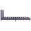 VidaXL vidaXL Bed Frame without Mattress Bed Base Light Grey Fabric 135x190 cm Double 4
