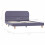 VidaXL vidaXL Bed Frame without Mattress Bed Base Light Grey Fabric 135x190 cm Double 7